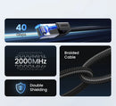UGREEN Cat 8 TurboNet™ – Cabo Gamer 40Gbps com Conector Banhado a Ouro