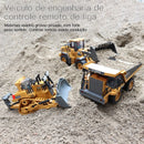 Escavadeira e Caminhão de Obra com Controle Remoto
