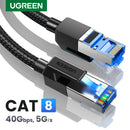UGREEN Cat 8 TurboNet™ – Cabo Gamer 40Gbps com Conector Banhado a Ouro