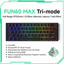 Teclado Mecânico Akko MonsGeek FUN60 – RGB, Switch Magnético e Alta Performance