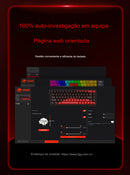 Teclado Mecânico Gamer Profissional MAD60/68 - Switch Magnético