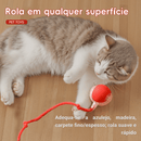 Bola Inteligente Interativa para Gatos e Cães – Movimento Automático 360° com LED e Cabo Recarregável