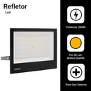 Refletor LED 200W IP66 – Super Potente para Áreas Externas