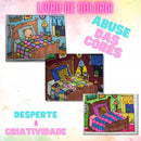 Caderno Bobbie Goods para Colorir – 50 Folhas com Laminação Premium