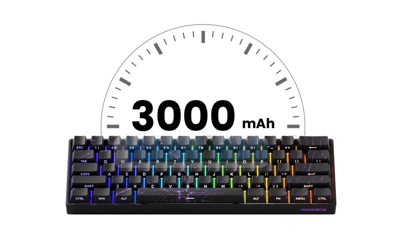Teclado Mecânico Akko MonsGeek FUN60 – RGB, Switch Magnético e Alta Performance