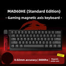 Teclado Mecânico Gamer Profissional MAD60/68 - Switch Magnético