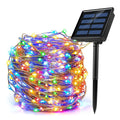 🌞 Pisca Solar 200 LEDs 22m – Fio de Luz Solar Resistente à Água com 8 Modos de Iluminação para Natal, Jardim e Varanda