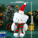 Ursinho de Natal com Gorro e Cachecol – Enfeite Fofo para Decoração e Presentes 🎅🧸