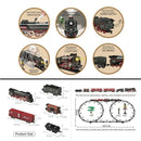 Trem a Vapor Premium Retrô com Controle Remoto – Luxo, Luzes, Som e Fumaça Realista 🚂💨