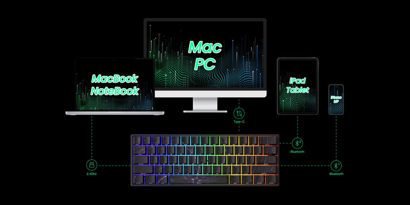 Teclado Mecânico Akko MonsGeek FUN60 – RGB, Switch Magnético e Alta Performance