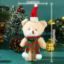 Ursinho de Natal com Gorro e Cachecol – Enfeite Fofo para Decoração e Presentes 🎅🧸
