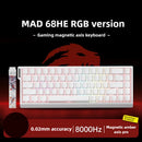 Teclado Mecânico Gamer Profissional MAD60/68 - Switch Magnético