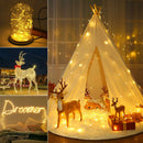 🌞 Pisca Solar 200 LEDs 22m – Fio de Luz Solar Resistente à Água com 8 Modos de Iluminação para Natal, Jardim e Varanda