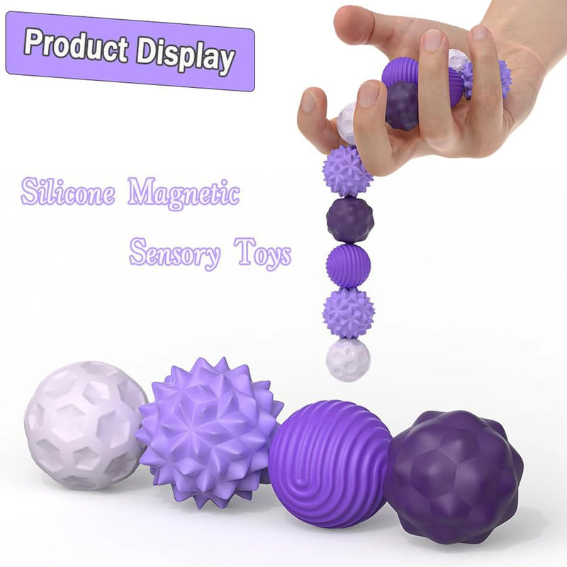 Bolinhas Magnéticas Sensorial Antiestresse – Kit Terapêutico para Ansiedade, Foco e Relaxamento