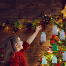 🎄 Kit 24 Sacos Natalinos com Contagem Regressiva – Calendário do Advento Decorativo com Cordão, Pregadores e Etiquetas