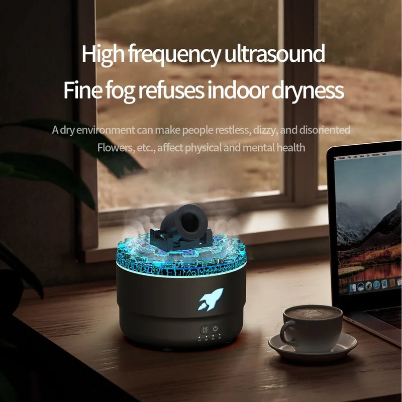 Umidificador 3 em 1 - Luz, Vapor e Aromaterapia em um Só Produto
