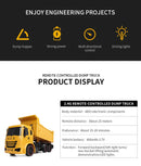 Escavadeira e Caminhão de Obra com Controle Remoto