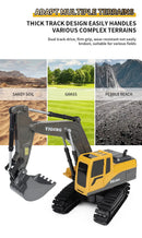 Escavadeira e Caminhão de Obra com Controle Remoto