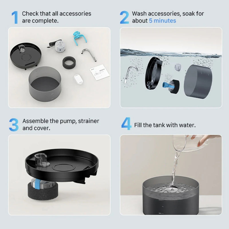 Bebedouro Automático para Gatos e Cães – Água Limpa e Estímulo para Hidratação