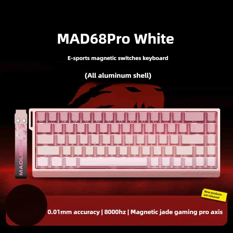 Teclado Mecânico Gamer Profissional MAD60/68 - Switch Magnético