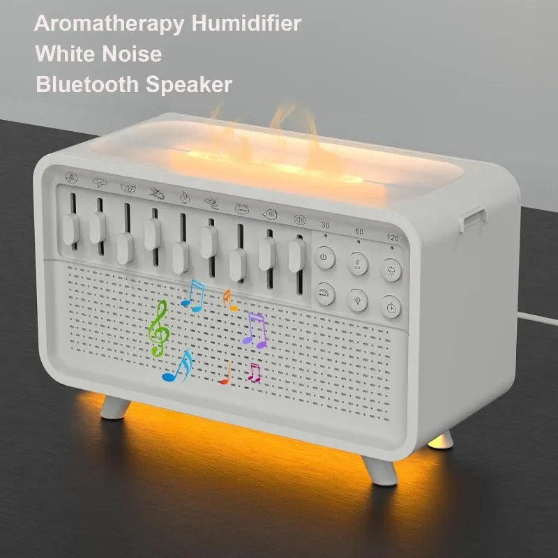 Caixa de Som Tranquila – Bluetooth + Difusor + Luz Noturna
