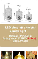 Kit de Velas Eletrônicas LED – Luz Quente e Realista sem Fogo 🕯️ (Pacote com até 24 unidades)