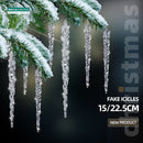 Pingente de Gelo Acrílico 15cm – Decoração Natalina Realista