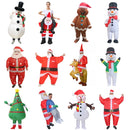 🎅 Fantasia Inflável Natalina – Modelos Divertidos (Papai Noel, Boneco de Neve, Rena, Árvore e Mais!)