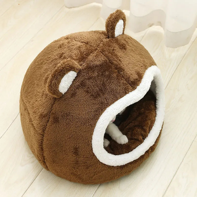 Casinha de Pelúcia para Gatos – Proteção e Conforto