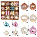 🎁 Kit 44 Bolas de Natal Decorativas – Enfeites Premium 3 a 6cm para Árvore e Decoração de Fim de Ano