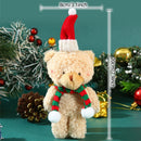 Ursinho de Natal com Gorro e Cachecol – Enfeite Fofo para Decoração e Presentes 🎅🧸