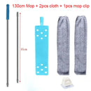 Esfregão Mop com Haste de Aço e Capa Lavável – Limpeza Rápida e Eficiente