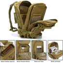 Mochila Militar Tática 45L – Impermeável, Reforçada e Multifuncional com Sistema MOLLE