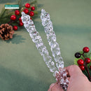 Pingente de Gelo Acrílico 15cm – Decoração Natalina Realista