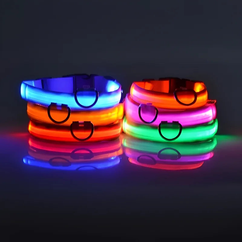 Coleira Iluminada para Pets – Nylon com LED
