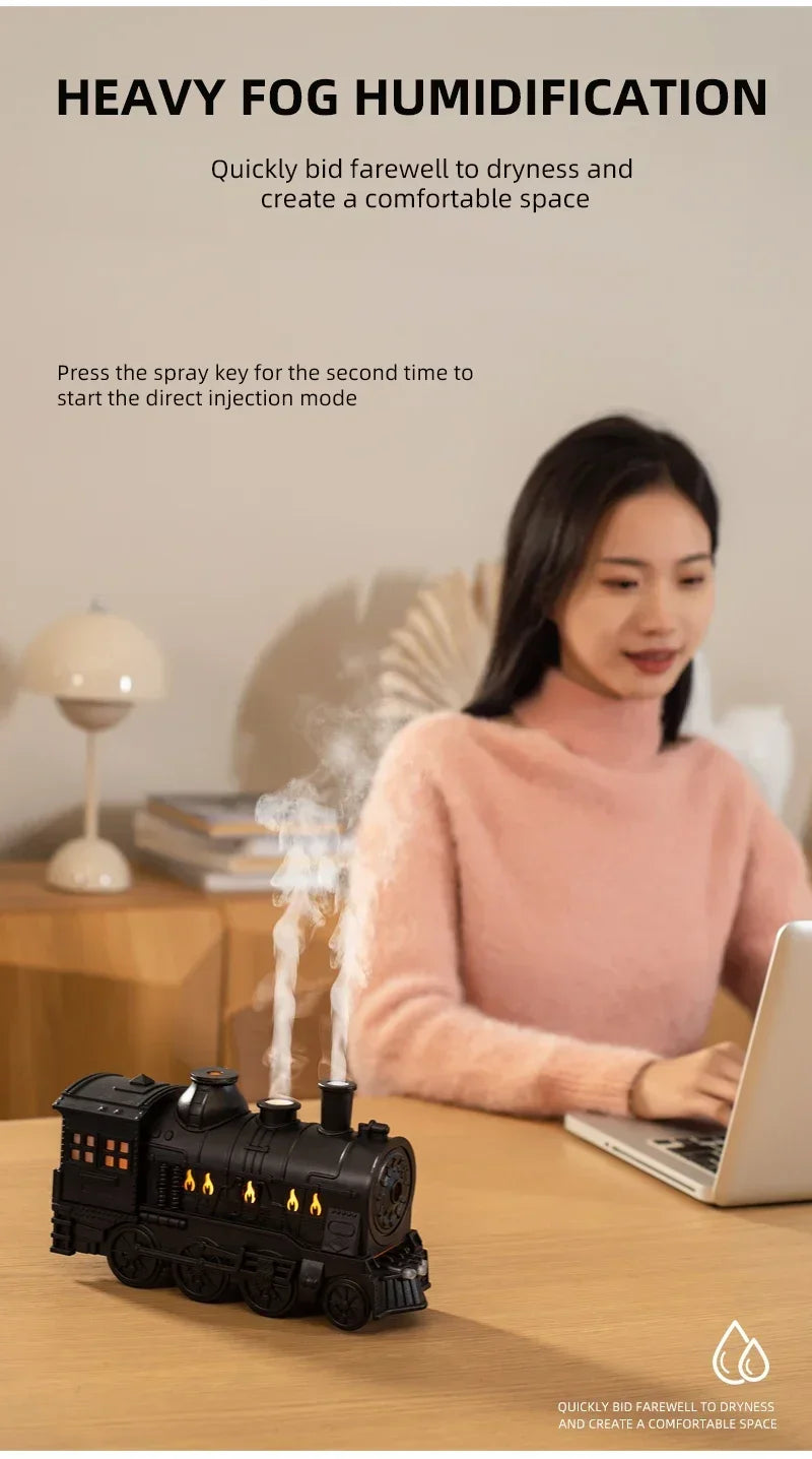 Umidificador Portátil de Mesa – Compacto, Silencioso e Decorativo