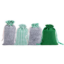 🎄 Kit 24 Sacos Natalinos com Contagem Regressiva – Calendário do Advento Decorativo com Cordão, Pregadores e Etiquetas