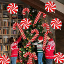 🍬 Kit de Balões Natalinos Doces e Bengalas – Enfeites Temáticos para Decoração de Natal, Festas e Eventos