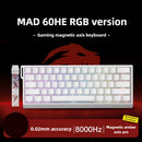 Teclado Mecânico Gamer Profissional MAD60/68 - Switch Magnético