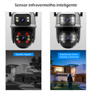 Câmera de Segurança com Lente Dupla – Imagem HD e Ampla Cobertura