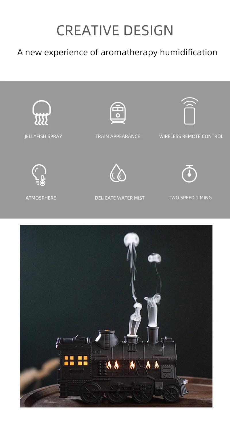 Umidificador 3 em 1 - Luz, Vapor e Aromaterapia em um Só Produto