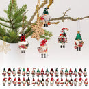 🎅 Kit 36 Enfeites de Natal Quebra-Nozes e Duendes – Pendentes Decorativos em Madeira para Árvore e Ambientes