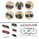 Trem a Vapor Premium Retrô com Controle Remoto – Luxo, Luzes, Som e Fumaça Realista 🚂💨