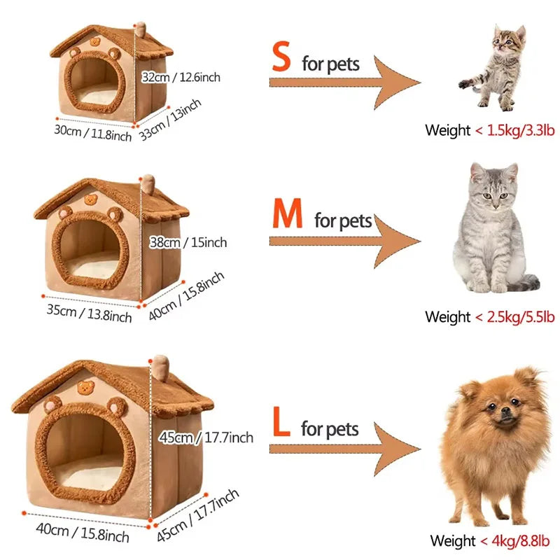 Caminha Dobrável para Gatos e Cães Pequenos
