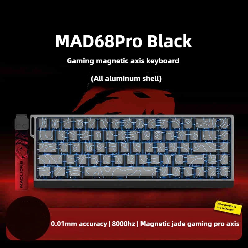 Teclado Mecânico Gamer Profissional MAD60/68 - Switch Magnético