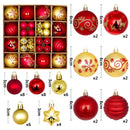 🎁 Kit 44 Bolas de Natal Decorativas – Enfeites Premium 3 a 6cm para Árvore e Decoração de Fim de Ano
