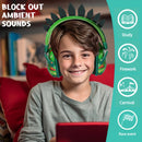 Fone Infantil Antirruído com Estilo Dinossauro – Conforto e Proteção Auditiva