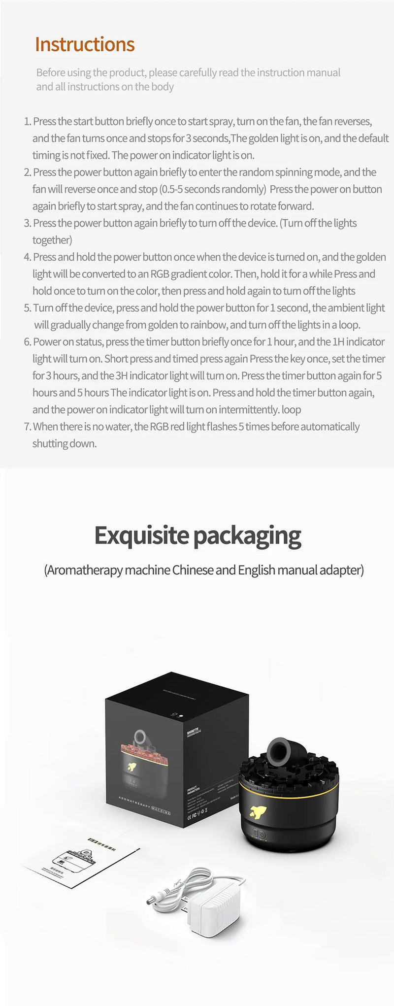 Umidificador 3 em 1 - Luz, Vapor e Aromaterapia em um Só Produto