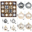 🎁 Kit 44 Bolas de Natal Decorativas – Enfeites Premium 3 a 6cm para Árvore e Decoração de Fim de Ano