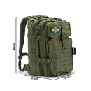 Mochila Militar Tática 45L – Impermeável, Reforçada e Multifuncional com Sistema MOLLE